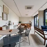 Pop Grafite 508 - Studio Em Pinheiros Com Piscina E Coworking